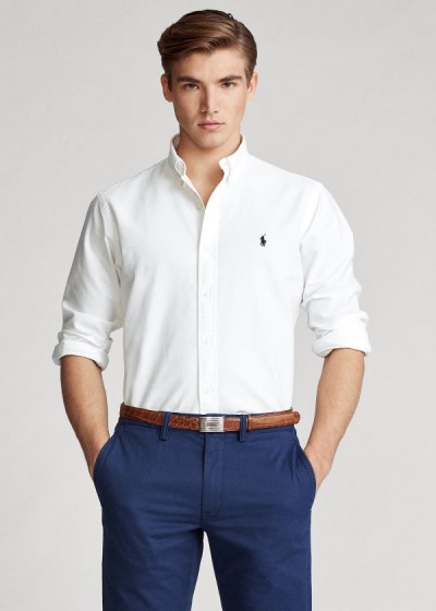 Men's Polo Ralph Lauren Garment-Dyed Oxford Shirt | 901274ECL